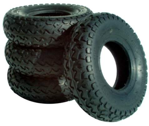 Neumáticos MBS T2 - 9" - Negro (Set de 4)